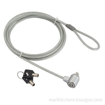 Computer lock with 1m Line and Key Type Tapered End